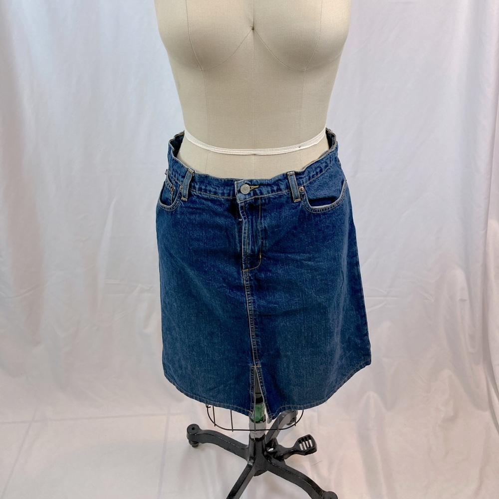 Polo Ralph Lauren short denim skirt w/ front slit